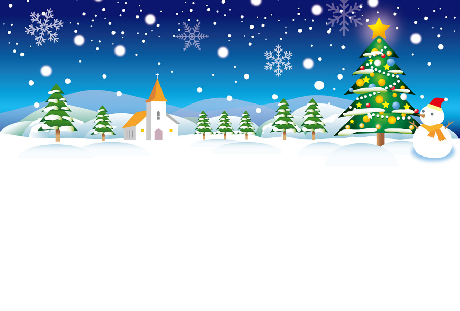 クリスマスの風景イラスト無料イラスト・フリー素材なら「イラストAC」