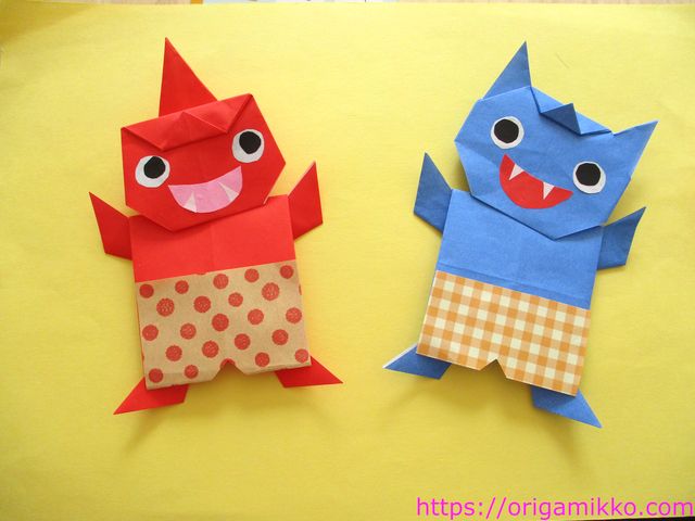 おたふくの折り紙は簡単♪2月節分に作りたいお多福の作り方│子供と楽しむ折り紙・工作