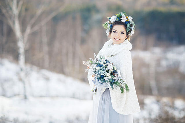 もこふわ♡寒い冬もあったかニットのwedding dressはいかが？♡