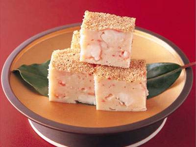 おせち料理の彩りに♪市松模様の松風焼き味匠七福屋の料理レシピ