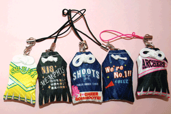 くまさんチアガールフェルト部活お守り2個セット