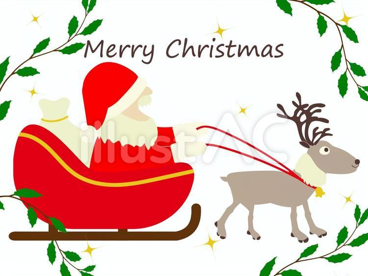 クリスマス・トナカイ-ダウンロードかわいい無料イラスト 印刷素材.net