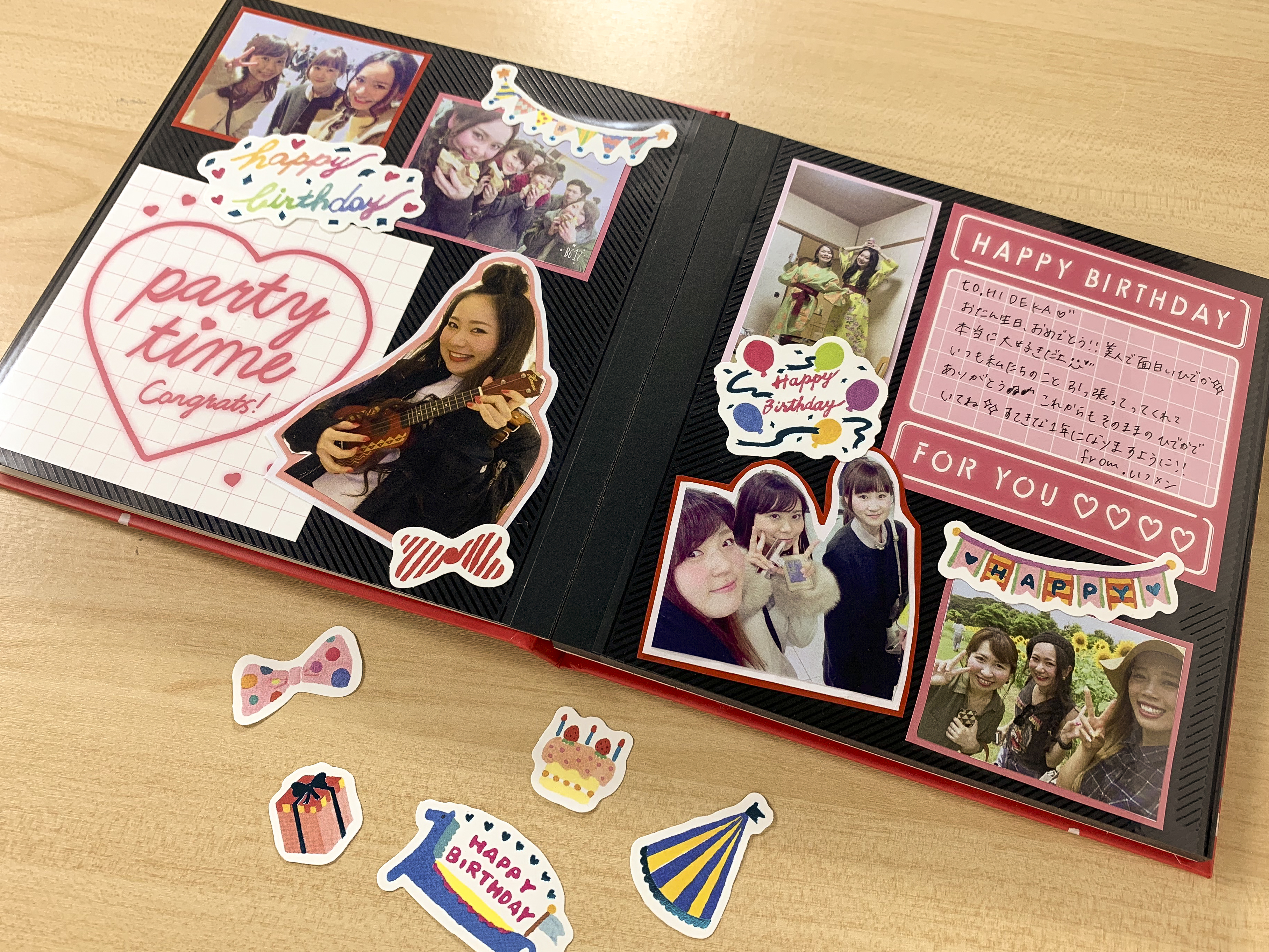 フォロワー様限定588円 世界に1つだけのバースデーハンドメイドメッセージカード 手作り