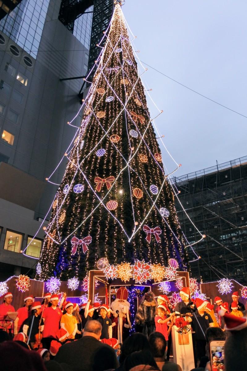 空飛ぶクリスマスツリー 大阪TikTok