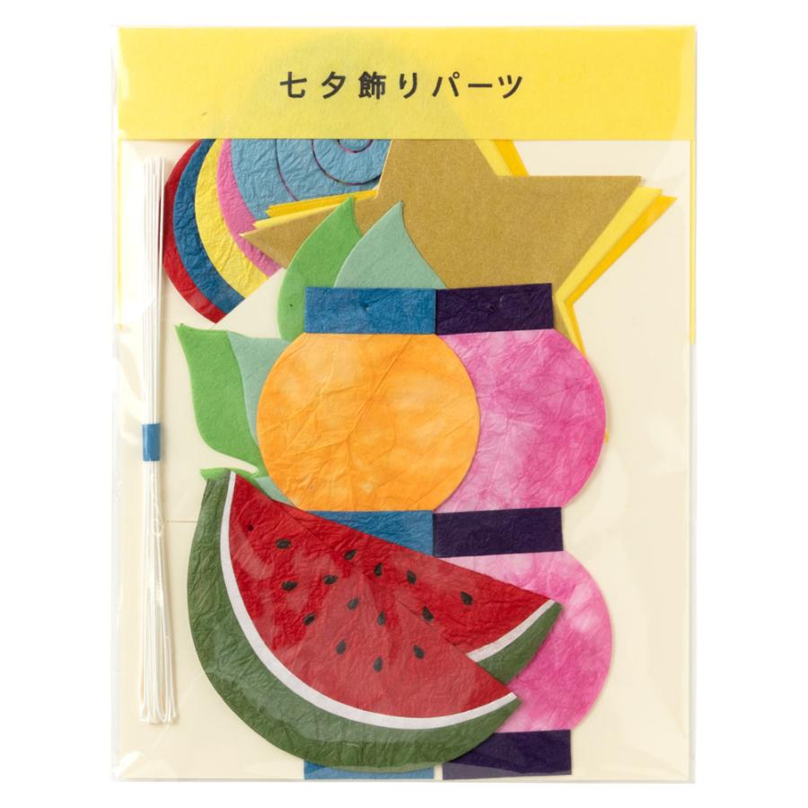 ステンドグラスの七夕飾りとスイカ 大・TANA20