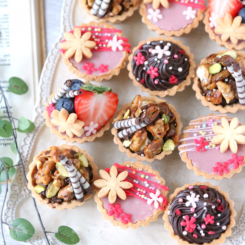 ガナッシュカップチョコレート❁レシピあり アルミチョコカップ使用のボンボンショコラ小麦粉だいすき