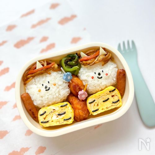 節分キャラ弁の作り方＊鬼は外！赤鬼くんの簡単おにぎり