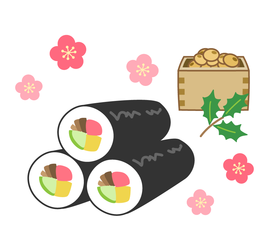 豆まきをする子供のイラスト 節分園だより、おたよりで使えるかわいいイラストの無料素材集 イラストだより