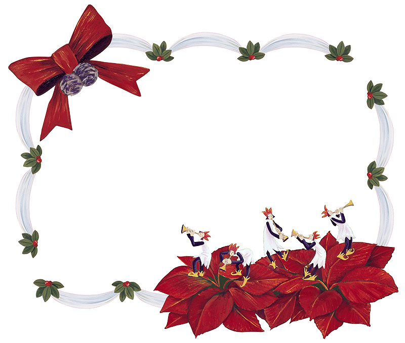 シニア・施設でのクリスマス会のイラストイラスト無料・かわいいテンプレート