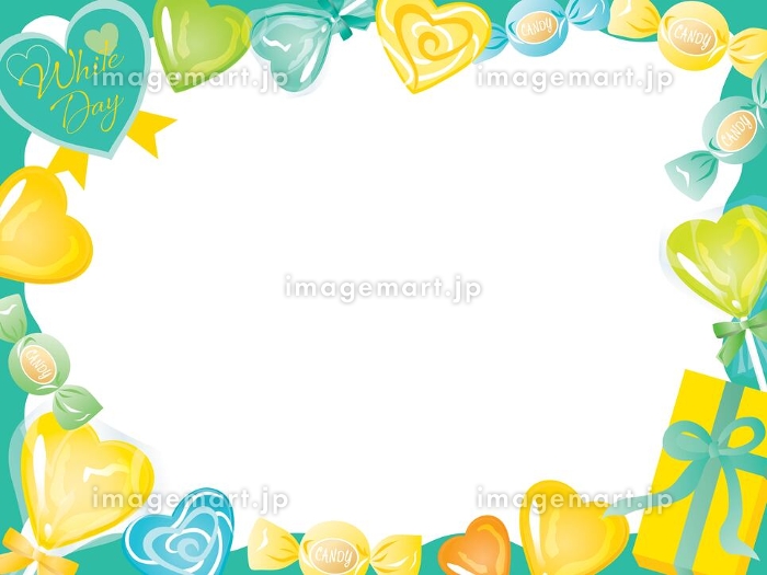 フリーイラスト白い薔薇とリボンとハートのホワイトデーの背景でアハ体験GAHAG著作権フリー写真・イラスト素材集 - GAHAG著作権フリー写真・イラスト素材集