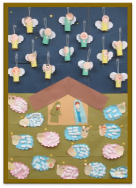 製作キット保育 壁面天使 壁面クリスマス 壁面冬 壁面飾り冬 壁面クリスマス 壁面 壁面