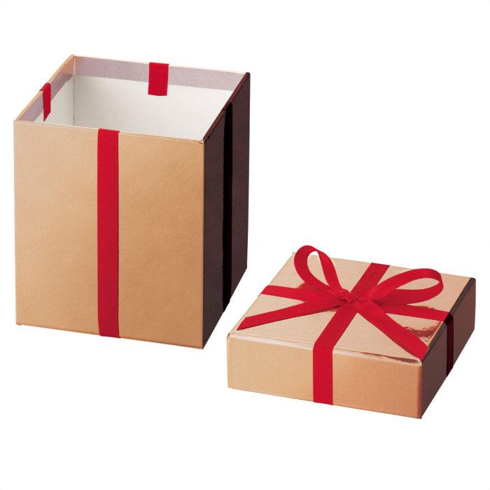 クリスマスベアラーウィンドウギフトボックス-M W140×D120 110 ×H110 : ギフトボックス・化粧箱ギフト、ラッピング用品、包装資材通販HEADS ヘッズ