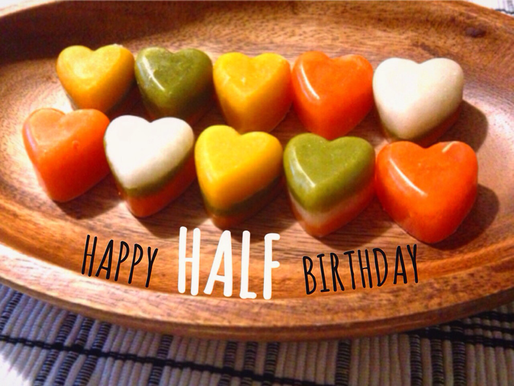 離乳食 ハーフバースデープレートを作る日 - YouTube