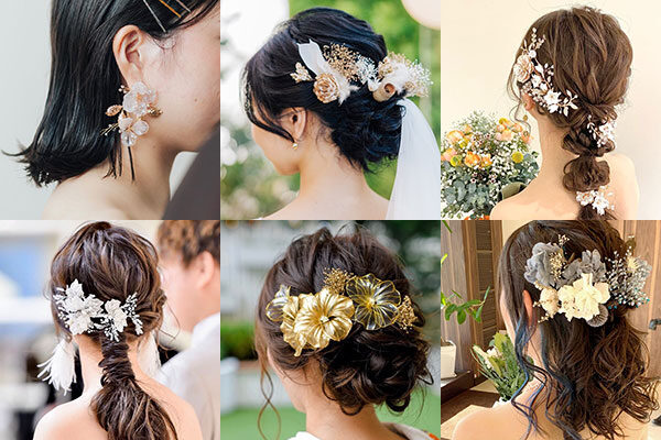 2025年花嫁髪型 長さ別 ウェディングドレスのヘアスタイル大特集