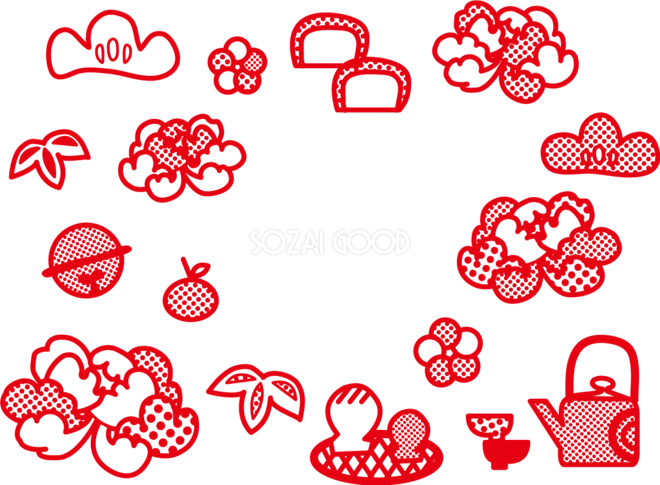 正月飾りイラスト無料イラスト・フリー素材なら「イラストAC」