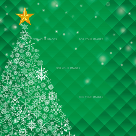 クリスマスのイメージの背景イラスト赤雪の結晶で描いたクリスマスツリーMerry Christmasのイラスト素材FYI00890656ストックフォトの Qlean Market キュリンマーケット