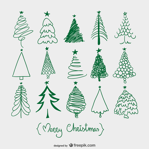 手描き風 クリスマスツリー イラスト素材6213270- フォトライブラリ