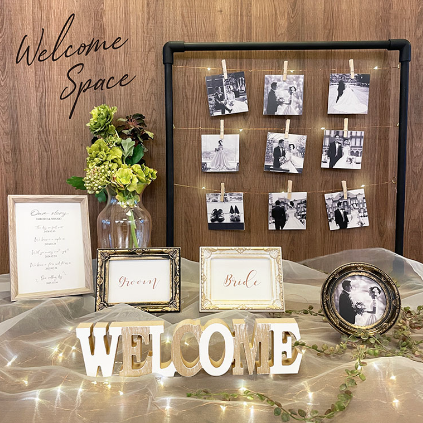 優秀すぎ！ウェルカムスペースにも使える100均フォトフレームのオシャレな飾り方♩ウェディングニュース