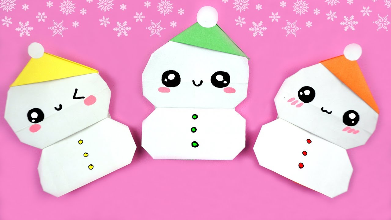 クリスマス 折り紙 超簡単！可愛い サンタクロース 折り方Christmas Origami Easy Cute Santa Claus 제일쉬운 산타 종이접기 크리스마스 겨울 종이접기