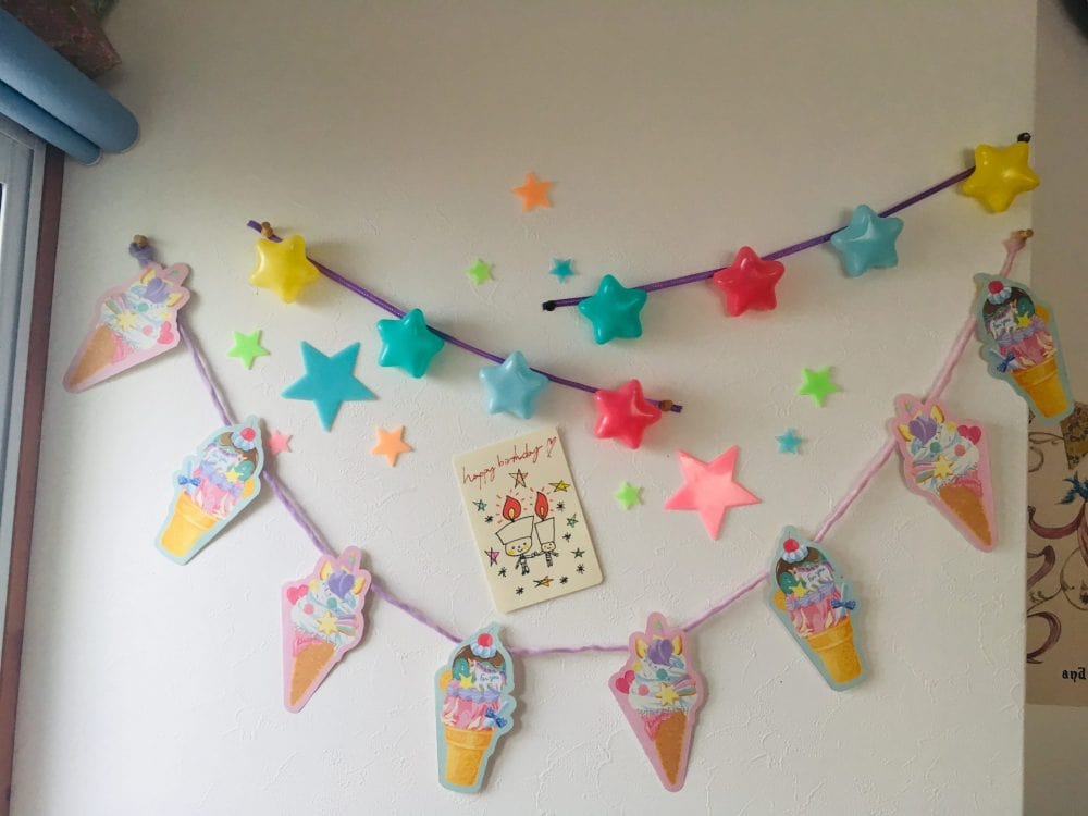 セリアバースデー飾りTikTok