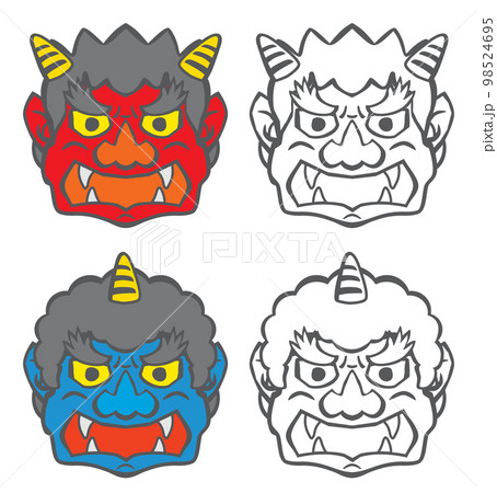 かわいい『節分』のぬりえ 鬼・豆まき がダウンロードできるサイトMimiLy