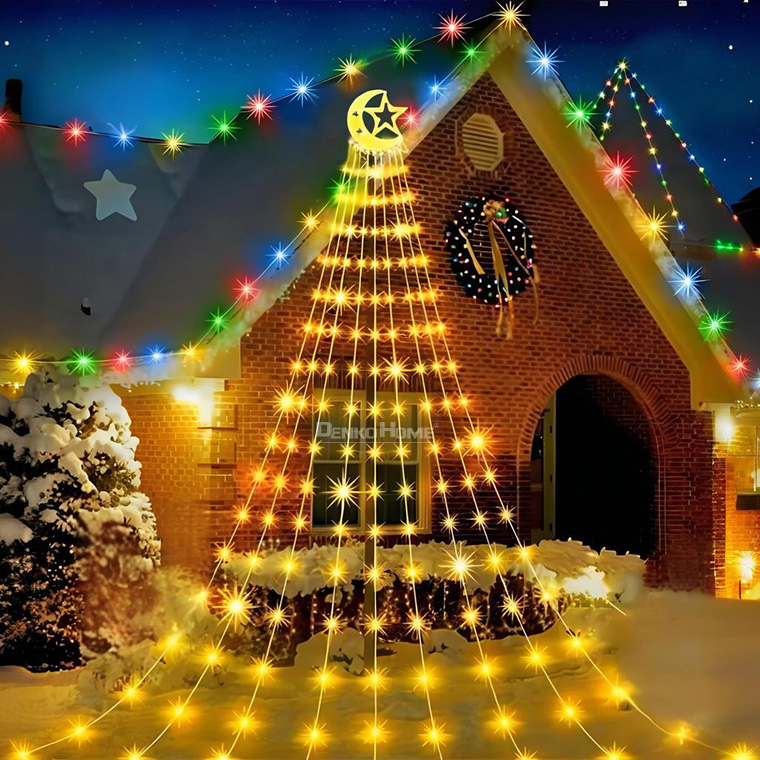 クリスマス 飾り 屋外 ソーラー ライト 8点セット ガーデンライト 屋外 ソーラー クリスマスイルミネーション 防水 自動点灯 消灯 屋外 おしゃれサンタ イルミネーション サンタ クリスマス 屋外 飾り 庭 パス 歩道 芝生星QuiExact クリスマスツリー 屋外 クリスマス