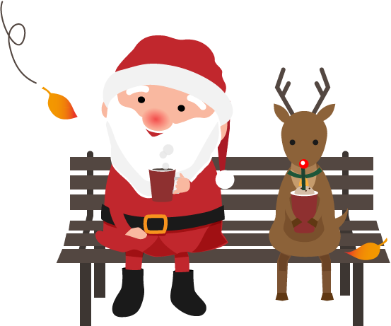 トナカイが曳くそりに乗ったサンタクロース イラスト素材4682117- フォトライブラリ