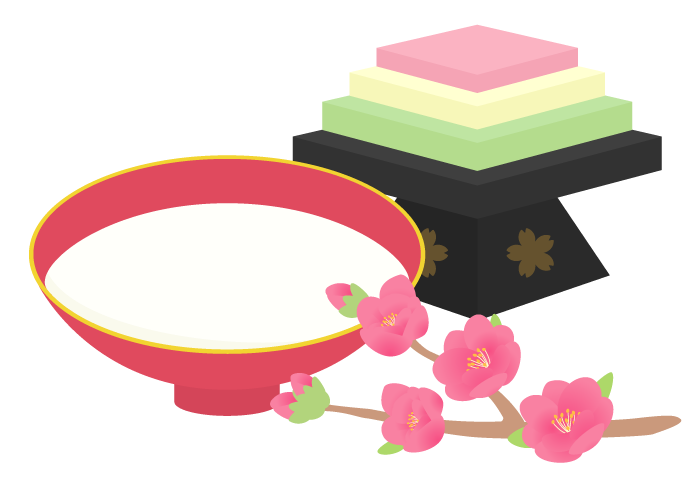 ひな祭りのイラスト：イラスト無料
