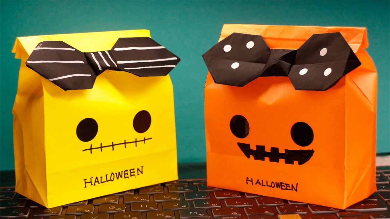 10月製作 ハロウィンかぼちゃ折り紙 動画付き