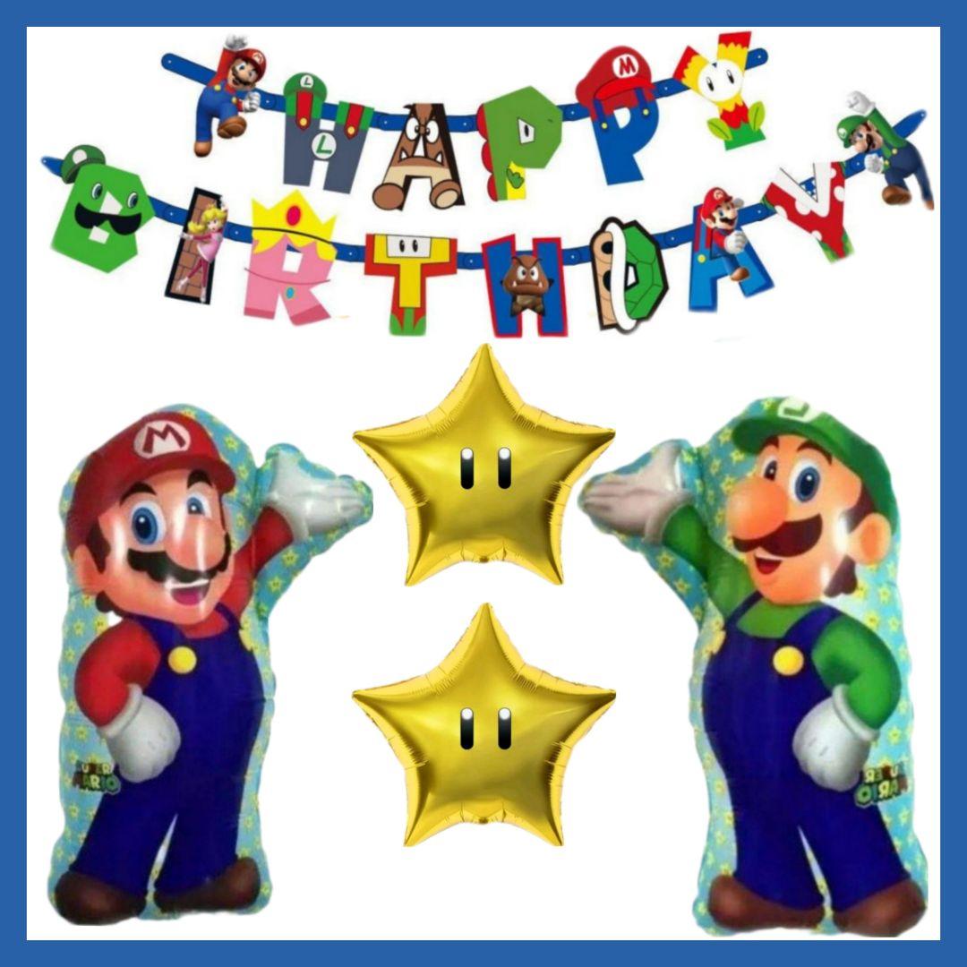 マリオ バースデー プレゼント バルーン サプライズ ギフト パーティ Birthday Balloon Party 風船 誕生日バルーン 電報お祝い スーパーマリオブラザーズ バースデーバルーン バルーン 誕生日 マリオ プレゼント 送料無料 ギフト パーティー 風船 誕生日 誕生会 お祝い