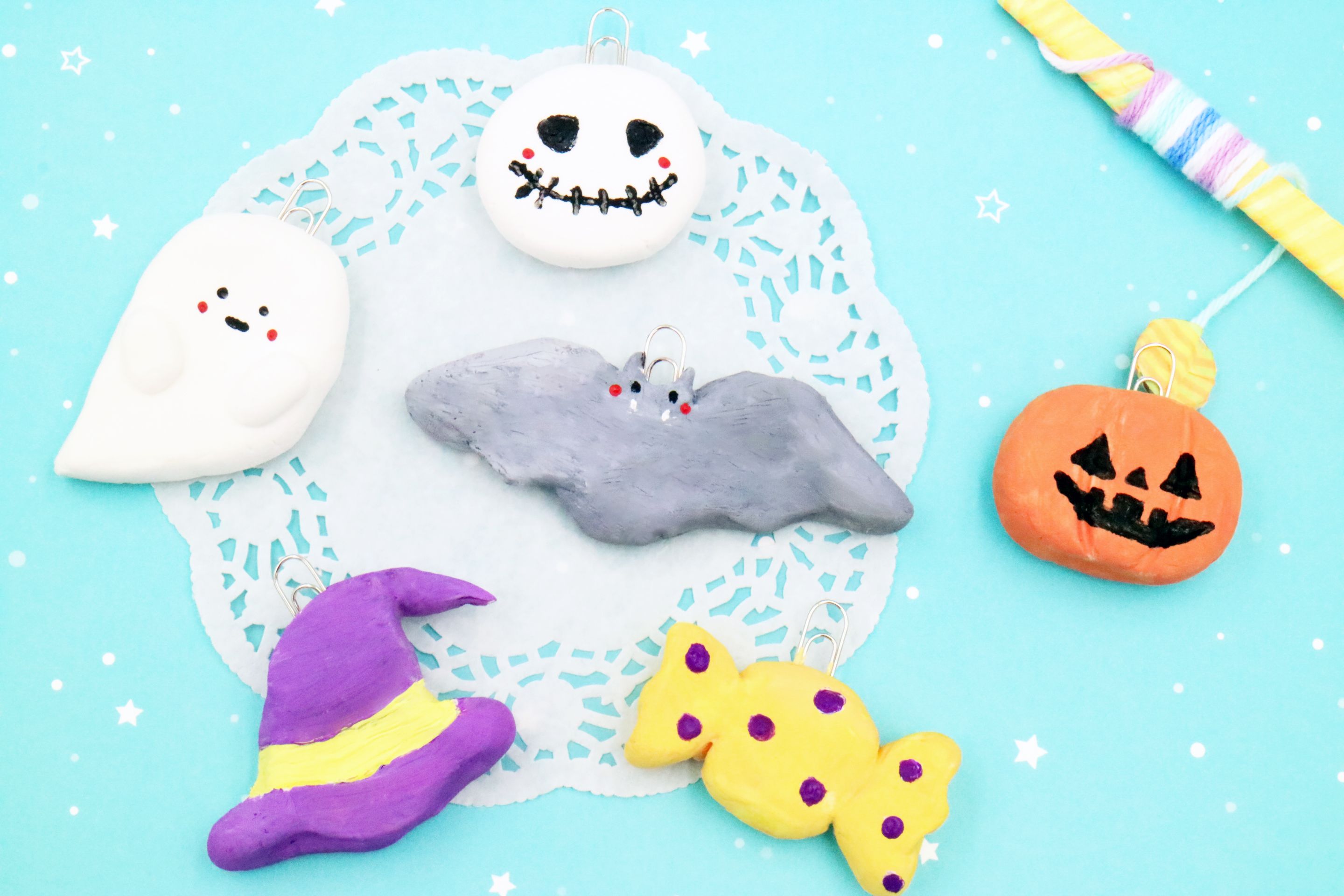 粘土 ハロウィン魔女の作り方