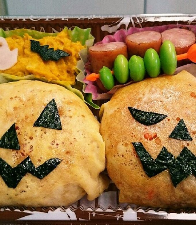 キャラ弁 ハロウィンミニオンオムライス弁当とまとママのおいしいごはん