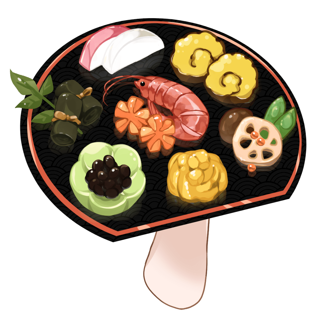 おせち料理のイラストソザイヤコアキ