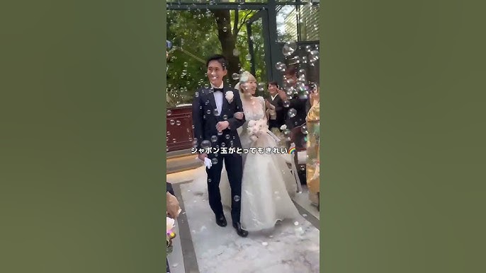 結婚式でのバブルシャワーの瞬間がフォトジェニックで感動marry マリー