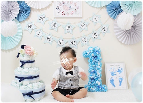 楽天市場 誕生日 飾り付け バルーンガーランドキット バルーン 1歳 2歳 3歳 100日 パーティー 飾り 結婚式 ベビーシャワー バースデーハーフバースデー 風船 男の子 女の子 大人 DIY ポンプ付 32点 送料無料 regalo : YOU＋