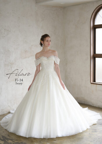 花嫁二次会、1,5次会、結婚式向け「COUTURE NAOCO GINZA」のAラインレース付ノースリーブウェディングドレスレンタルドレス のドレリッチ