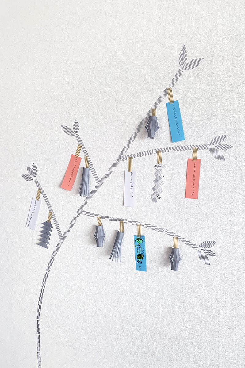 七夕壁面飾り 型紙とまこAWRDen