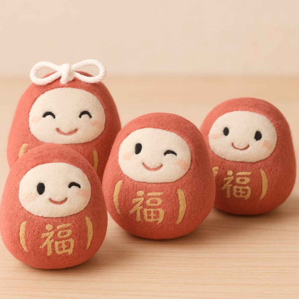 たみ様オーダー品 手作りだるまさんお守り さぁちくちく作ってみよう～私の