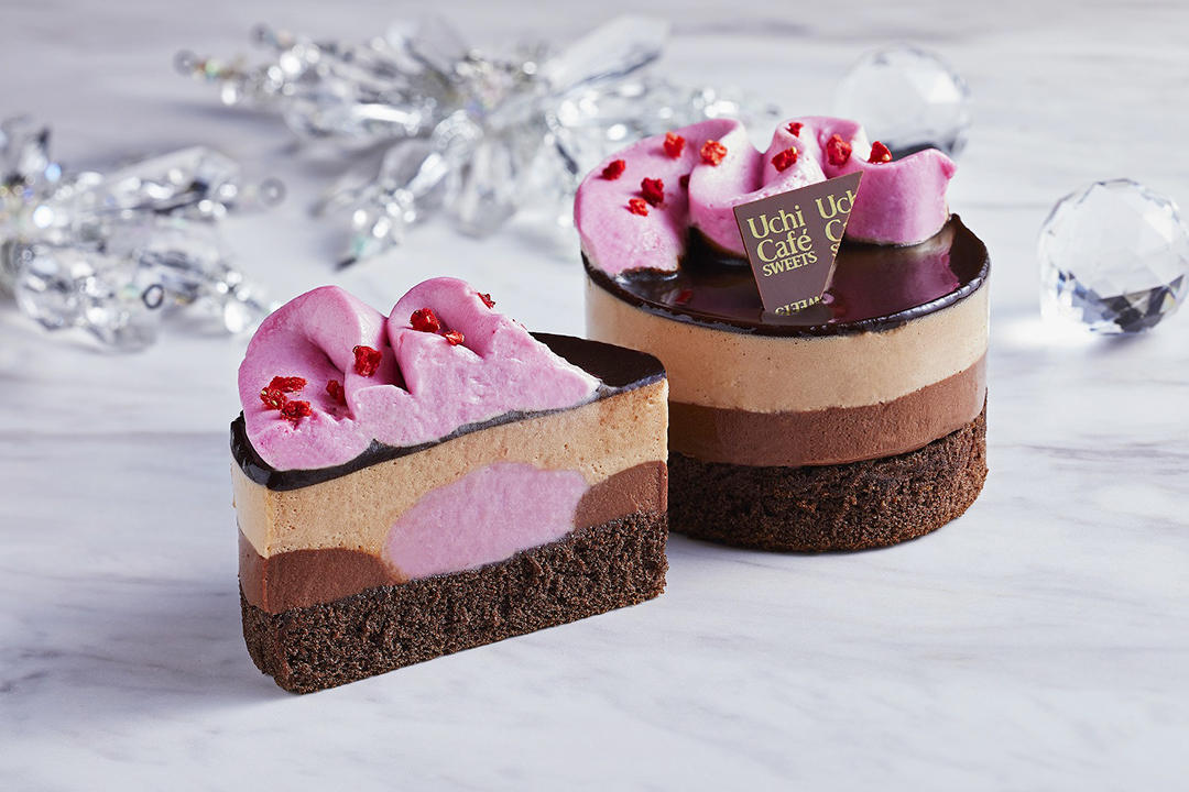 サマンサタバサスイーツ「クリスマスリース」がモチーフ、パステルピンクの2021年クリスマスケーキ - ファッションプレス