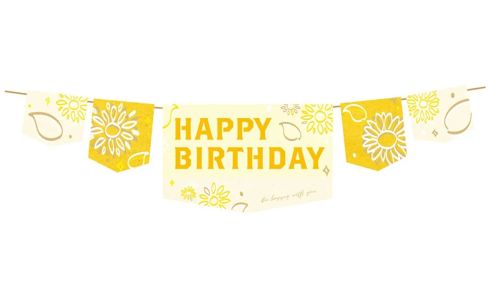 お誕生日ガーランド はたらくくるま緊急車両せいさくわぁるど