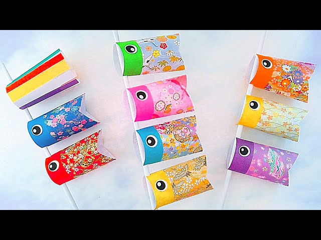 Amazon.co.jp: こいのぼり 製作キット 壁面飾り 立体 工作 春 五月人形 高齢者 保育 : Toys & Games