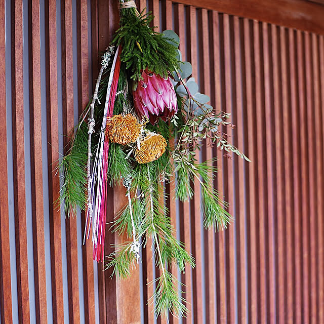 Sale!スワッグになる！南天の実のお正月飾り★水引タイプ