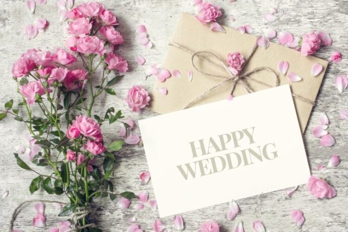 手書き 筆文字 メッセージカード 結婚祝い