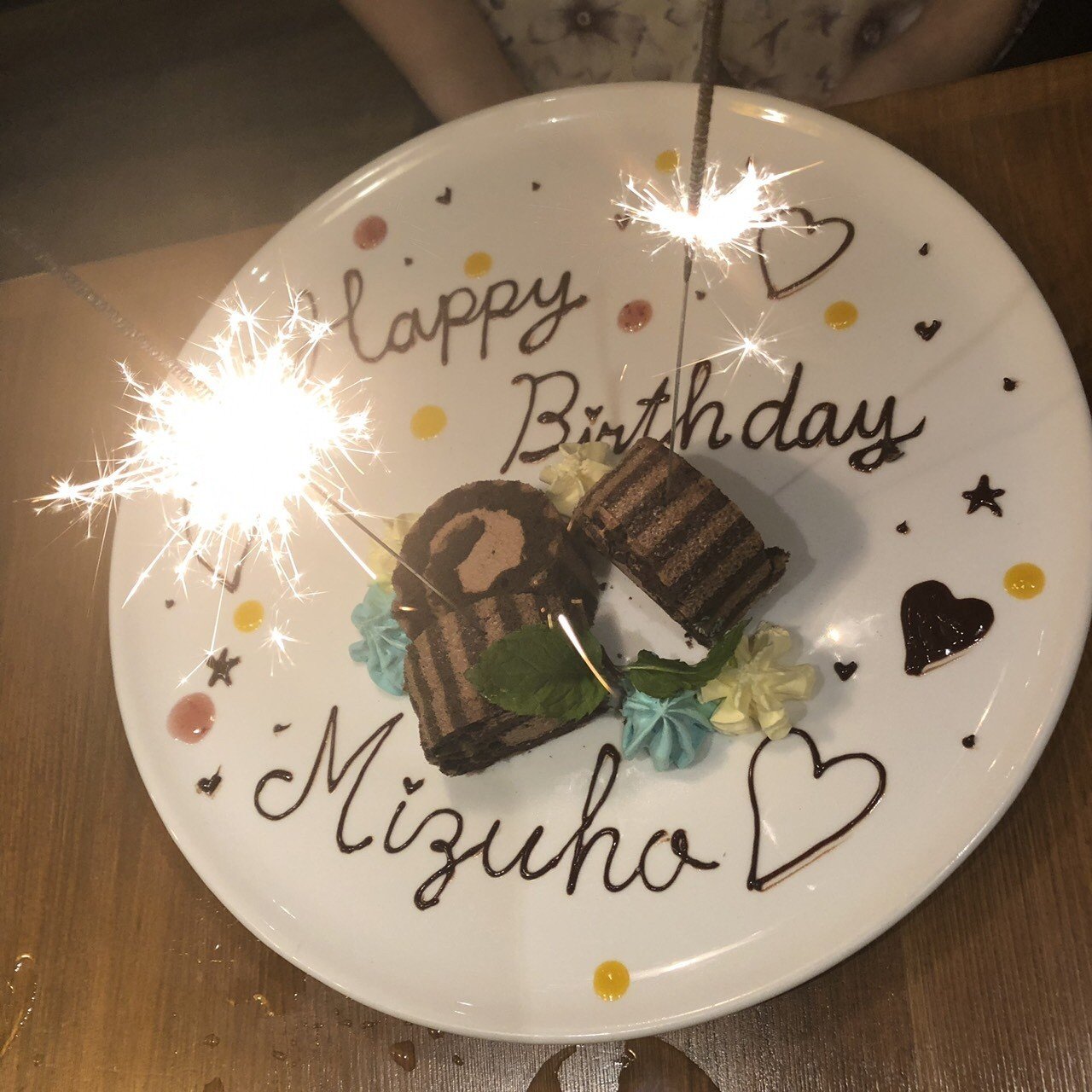 バースデープレートのデザイン提案します 仕事でプレート描いてます。チョコペンで可愛くサプライズ♡ココナラ