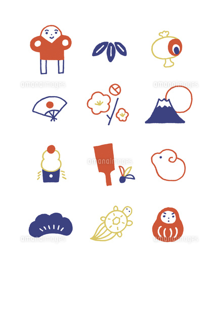 年賀状にもおすすめ！シンプルでかわいい正月イラスト制作紹介イラスト制作会社アットのイラストレーターブログ