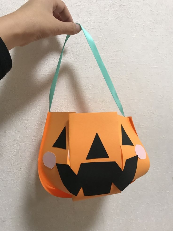 手作りハロウィンお菓子バッグ作り方