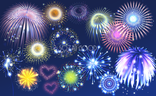 花火大会・夏・祭イメージ 夏素材無料イラスト素材素材ラボ