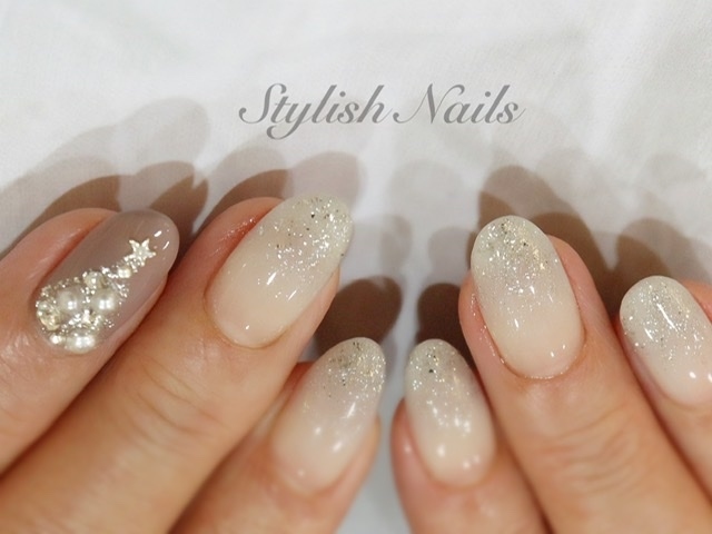 クリスマスネイル クリスマス フット シンプル ビジュー キラキラ - 大阪南森町キラキラ派手ネイル専門店 épila