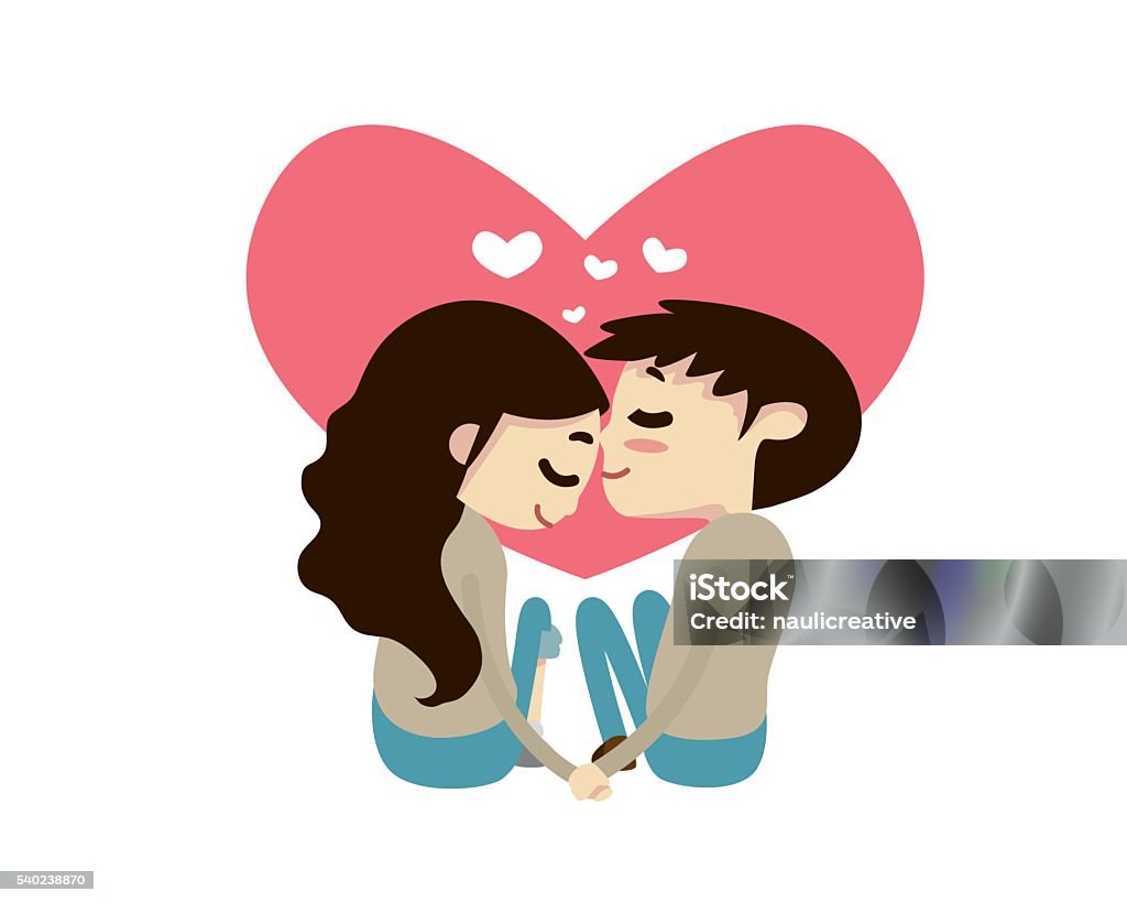 プレゼントを持った笑顔の男女のカップル バレンタインイラスト211322912- イメージマート