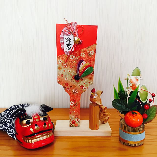 ダイソー 羽子板のおしゃれなアレンジ・飾り方のインテリア実例RoomClip ルームクリップ